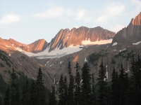 Alpenglow at the Forks